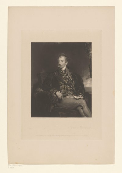 メッテルニッヒによるクレメンスの肖像 Prince Metternich (オブジェクトのタイトル) 作： Charles George Lewis