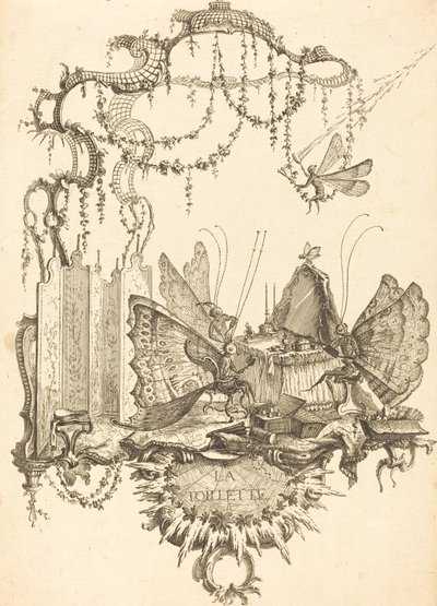 トイレ 作： Charles Germain de Saint Aubin