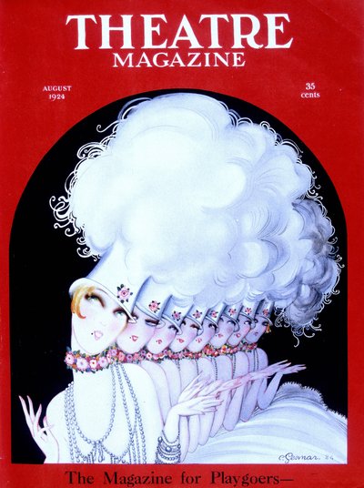 アメリカの雑誌『Théatre Magazine』1924年8月号の表紙を飾ったキャバレーのダンサーたち（エングレービング 作： Charles Gesmar