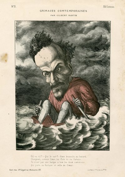 Contemporary Grimaces - チャールズ・ギルバート＝マーティン（1839-1905）のイラストレーション。ロシュフォール アンリ (1831-1913) - 海 作： Charles Gilbert Martin