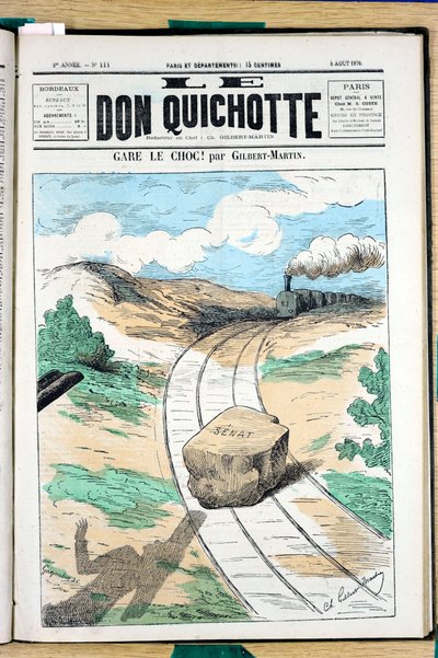 ル・ドン・キホーテ」表紙、111番、Satirique en Couleurs 作： Charles Gilbert Martin