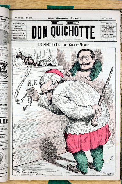ル・ドン・キホーテ」表紙、200番、Satirique en Couleurs 作： Charles Gilbert Martin