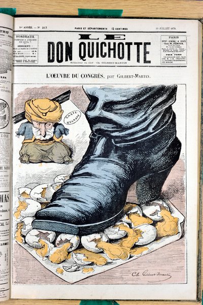 ル・ドン・キホーテ」表紙、213番、Satirique en Couleurs 作： Charles Gilbert Martin