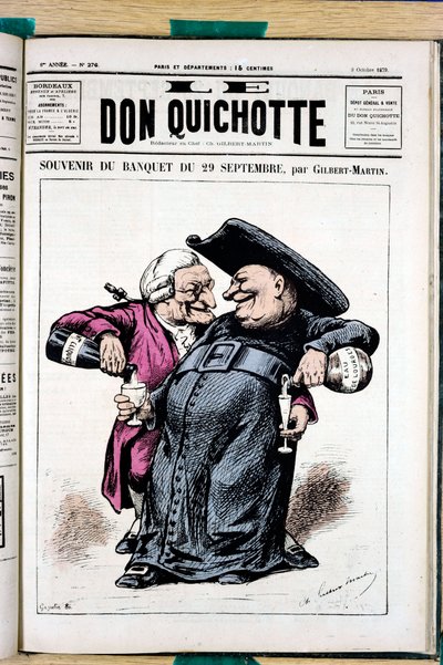 ル・ドン・キホーテ」表紙、276番、Satirique en Couleurs 作： Charles Gilbert Martin