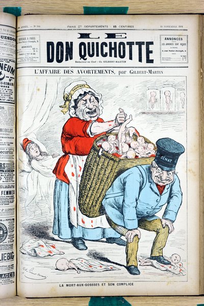 ル・ドン・キホーテ」の表紙、908番、Satirique en Couleurs 作： Charles Gilbert Martin