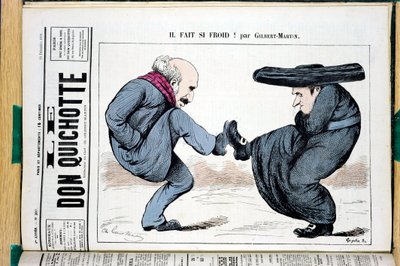ドン・キホーテ」287番の表紙、Satirique en Colours 作： Charles Gilbert Martin