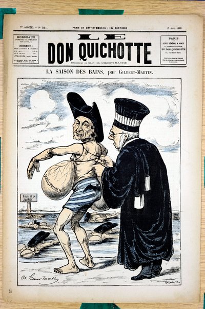 ドン・キホーテ」表紙、321番、風刺的アンカラー 作： Charles Gilbert Martin