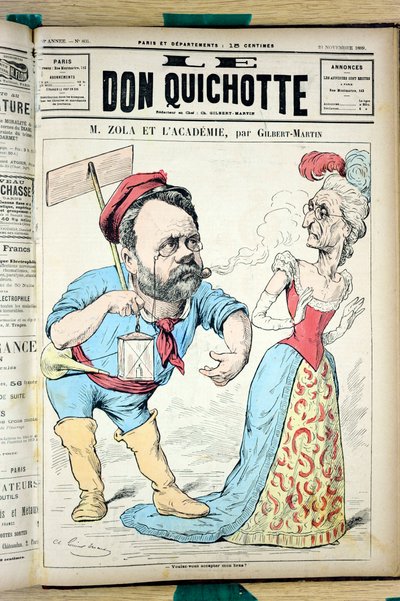 ドン・キホーテ」の表紙、804番、Satirique en Couleurs 作： Charles Gilbert Martin