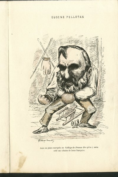 チャールズ・ギルバート・マーティン（1839-1905）による "Contemporary Grimaces "のイラスト 作： Charles Gilbert Martin