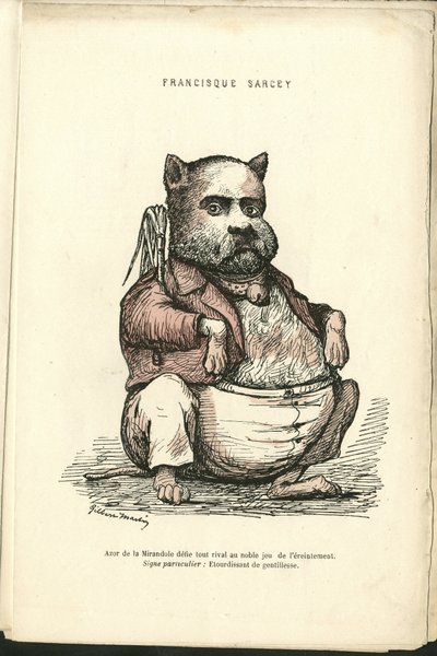 チャールズ・ギルバート・マーティン（1839-1905）による "Contemporary Grimaces "のイラスト 作： Charles Gilbert Martin