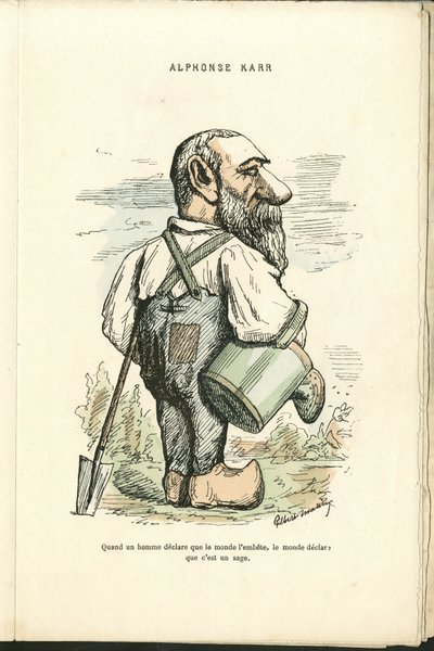 チャールズ・ギルバート・マーティン（1839-1905）による "Contemporary Grimaces "のイラスト 作： Charles Gilbert Martin