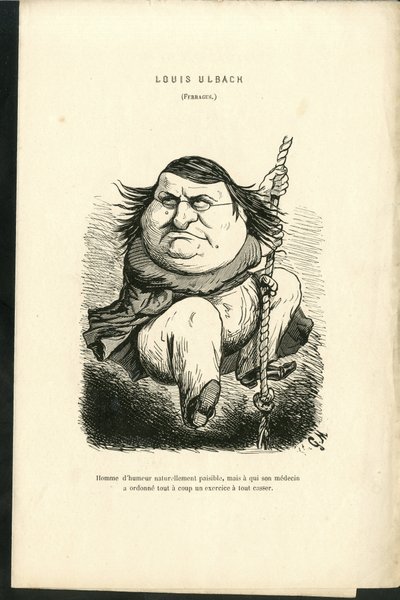 "Contemporary Grimaces "のチャールズ・ギルバート＝マーティン（1839-1905）のイラスト 作： Charles Gilbert Martin