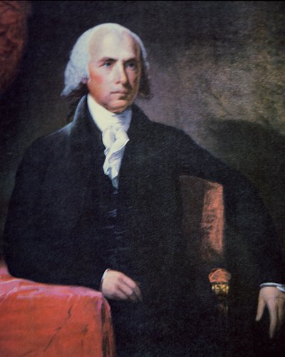 ジェームズ・マディソン（1751-1836）（カラーリトグラフ 作： Charles Gilbert Stuart