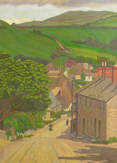 デボン州チドック 作： Charles Ginner