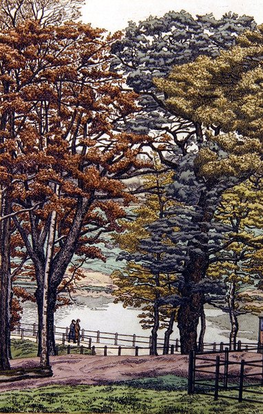 ハイゲート池 作： Charles Ginner