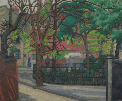 Pond Square, Highgate 作： Charles Ginner