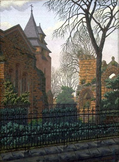 聖ヨハネ教会、チェスター 作： Charles Ginner