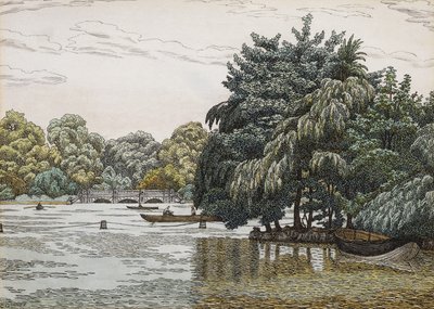 ザ サーペンタイン、ハイド パーク 作： Charles Ginner