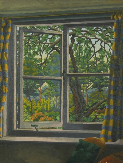 Através de uma janela de casa de campo, Shipley, Sussex 作： Charles Ginner
