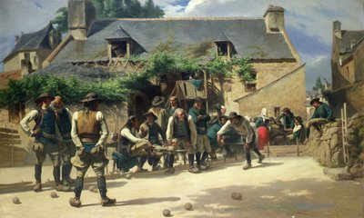 ポンタヴァンでのブール競技 作： Charles Giraud