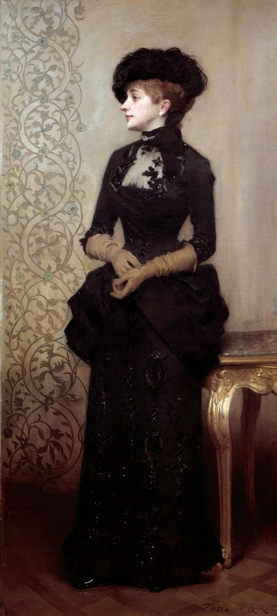 シャルル・ジロン（1850-1914）の「パリジャン」 1883年（絵画 作： Charles Giron