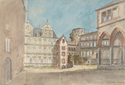 ハイデルベルク城の遺跡 作： Charles Gore