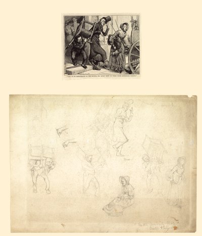 チャールズディケンズの古い好奇心の店のイラスト 作： Charles Green
