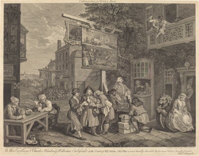 投票の呼びかけ 作： Charles Grignion after William Hogarth
