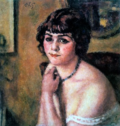 「少女の頭」、1909年 作： Charles Guerin