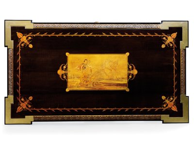 ナポレオン3世のテーブル、ジャンブランデリーが設計、寄木細工、E。ヴァーロット、パリ、1850〜75年頃（オルモル、金箔銅、黒檀、シカモア） 作： Charles Guillaume Diehl