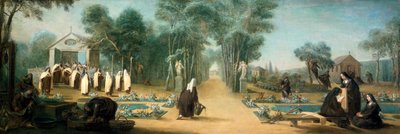 「庭のカルメル会修道女」、18 世紀。 作： Charles Guillot