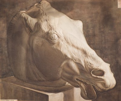 研究 - パルテノン神殿の馬の頭 作： Charles Gustav Louis Phillips