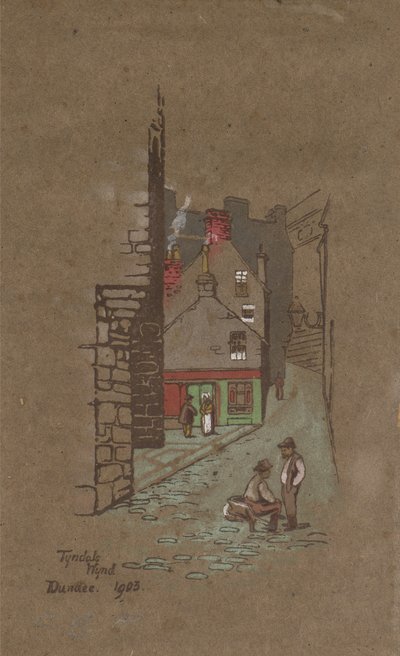 ティンダルのウィンド、ダンディー、1903年頃（手描きのプリント） 作： Charles Gustav Louis Phillips
