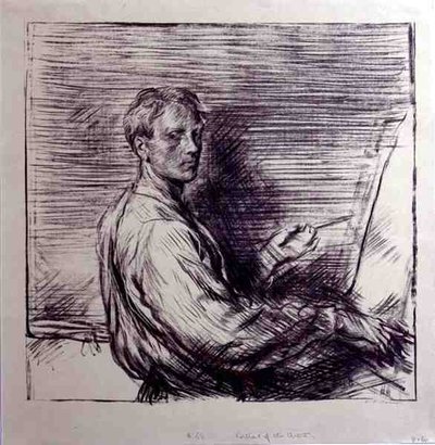 アーティストの肖像 作： Charles Haslewood Shannon