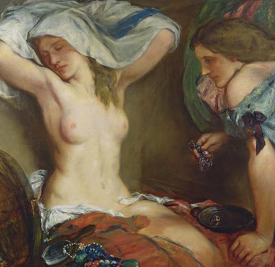 アメジストネックレス、1905年 作： Charles Haslewood Shannon