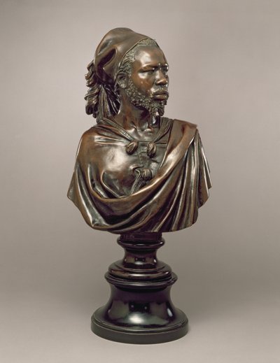 マヤックのサイドアブドラの胸像、ダルフール王国、スーダン、1848年（青銅） 作： Charles Henri Joseph Cordier