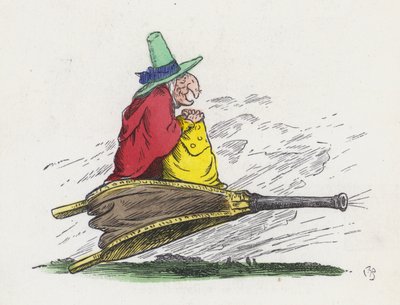 古き良き時代の風見鶏（彩色済み彫刻 作： Charles Henry (after) Bennett