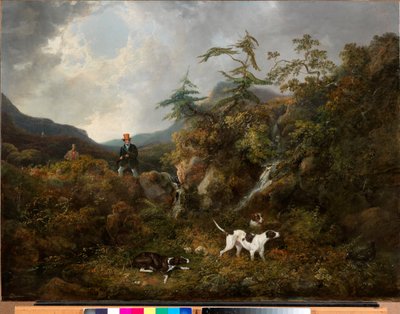 ハイランドでのライチョウ射撃 作： Charles Henry Schwanfelder