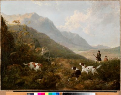 ハイランドでのライチョウ射撃 作： Charles Henry Schwanfelder