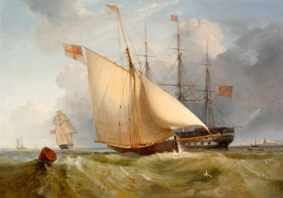 提督のはしけが岸に戻る 作： Charles Henry Seaforth