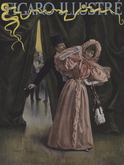ドミノローズ。ルフィガロイラストの表紙、1896年2月 作： Charles Henry Tenre