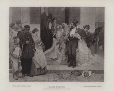 早朝、次の違いを示しています：労苦と満足;と散逸と破滅（グラビア） 作： Charles Hermans