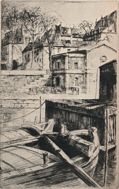 「Quai des Cestins」、1915年 作： Charles Heyman