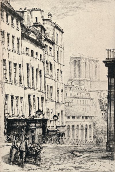 「Rue de la Montagne-Ste Genevieve」、1915 作： Charles Heyman