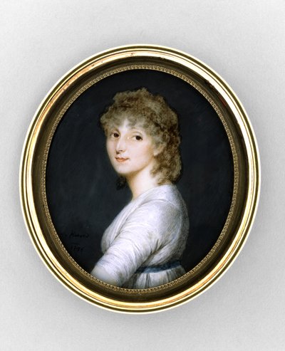 女性の肖像画 作： Charles Hénard