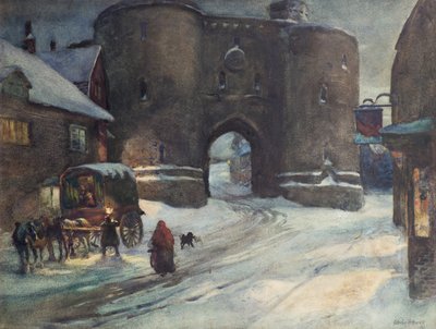 冬のライ麦、1903年頃（水彩） 作： Charles Hodge Mackie