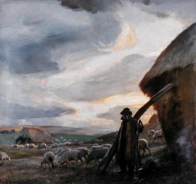 夕方の時間」1905年頃（油彩・キャンバス） 作： Charles Hodge Mackie