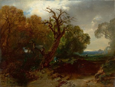 ドイツ語  Rast am Waldrand 森の端で休む 作： Charles Hoguet