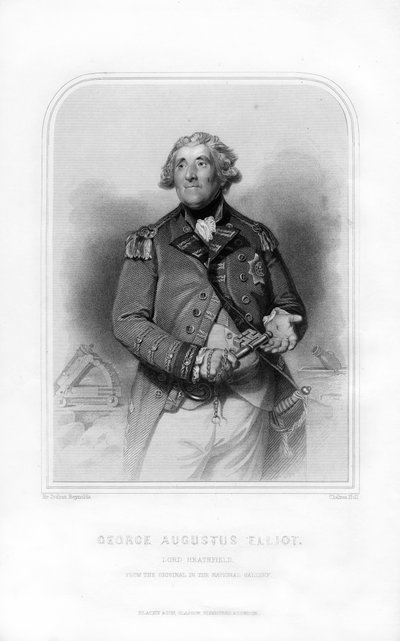 ジョージオーガスタスエリオット、第1男爵ヒースフィールド、スコットランド兵士、ジブラルタル総督、1870年。 作： Charles Holl