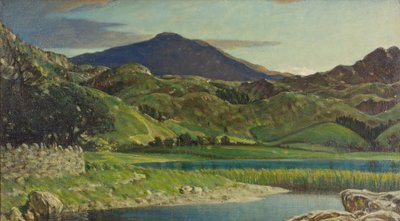 Watendlath Tarn、ケズィック近郊、1919年 作： Charles John Holmes